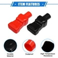 thumbnail image 4 of Unique Bargains Pair Battery Terminal Insulation Covers 18mm 0.71' Car Battery Post Cap Universal for Car PVC Red Black, 4 of 7