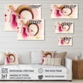 thumbnail image 4 of Designart Pink Watercolor Circular Abstract III Canvas Wall Art, 4 of 5