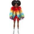 thumbnail image 1 of Barbie Extra Doll in Furry Rainbow Coat with Pet Poodle, 1 of 6