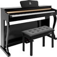thumbnail image 1 of Piano Teclado Negro Audiotek 88 Teclas Contrapeso Incluye Banco y Pedales, 1 of 8