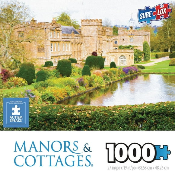 Sure-Lox 1000 Piece Manors & Cottages Forde Abbey, Dorset Puzzle