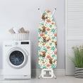 thumbnail image 3 of Kuiaobaty Highland Cow Flower Leaf Ironing Board Cover with Elastic Edge Soft Breathable Cover Resist Scorching Ironing Board Protector Home Decor, 3 of 5
