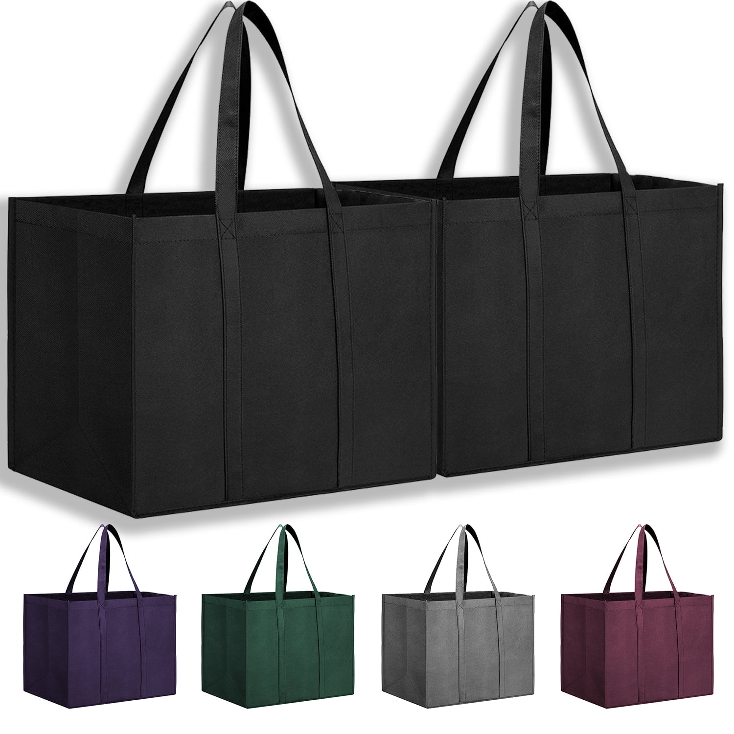 Rebagme large reusable grocery bag totes with extra reinforced handles sale