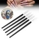 thumbnail image 5 of 5 bolígrafos de silicona para decoración de uñas, herramienta de manicura para tallar y grabar uñas, 5 bolígrafos con mango negro, 5 of 8