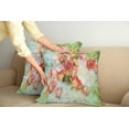 thumbnail image 2 of Ambesonne Rose Throw Pillow Cover 2 Pack, Dried Petals Nostalgia, 18", Multicolor, 2 of 5
