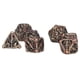 thumbnail image 3 of Dados de metal, 7 piezas, dados poliédricos con patrón de mancha de sangre de calavera, dados con patrón de calavera, tecnología de vanguardia, 3 of 14