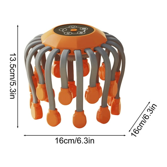 Deeceymbur Head Massagers Scalp Massagers Motorized Scalp Massagers With 20 Individual Massage Nodes 5 Modes And 360 Degrees Of Adjustable Massage.