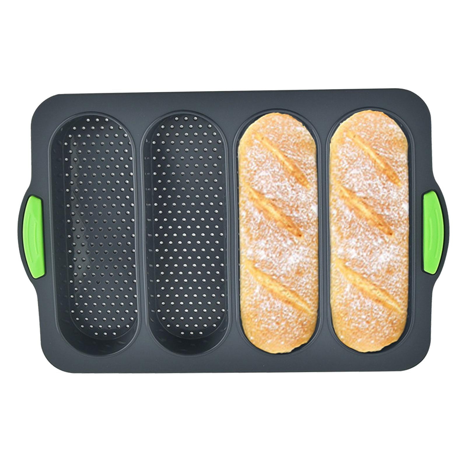 Loaf Pans for Baking Bread-4 Cavity Non-stick Silicone Bread Pan|DIY ...