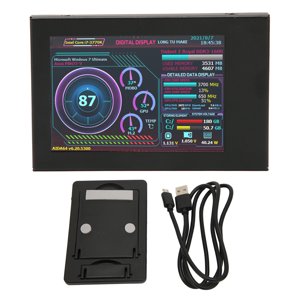 PC Affichage de la température,3.5in Moniteur informatique Temp PC Moniteur de temps d'ordinateur Testé professionnellement