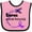 Pink and Black, variant on Inktastic Lupus Awareness butterfly ribbon Boys or Girls Baby Bib