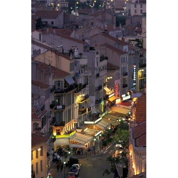 Danita Delimont PDDEU09WBI0385 Overview of Rue Faure Cannes France Poster Print by Walter Bibikow, 17 x 27