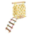 thumbnail image 3 of Hamaca Colgante Para Pájaros, Escalera Para Tienda De Loros, Decorativa Segura, 4 Estaciones, Mezcla De Colores Universal Para Loros Para Hámster Sirio, 3 of 7