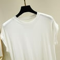 thumbnail image 5 of Bixock Tank Tops for Womens Sleeveless Blouse Solid Color Pullover Crew Neck Loose Casual Shirt Daily Fashion Wear Beach Vacation Summer Clothes, 5 of 6