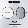 thumbnail image 4 of QualitChoice Convenient And Practical Stick On Shower Mirror For Men Magnifying Mirror With Suction Cup Versatile Black+Tweezers, 4 of 6