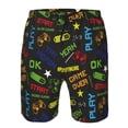 thumbnail image 3 of Pofeuu Pixel Game Prin Men's Swim Trunks Quick Dry Bathing Suit Swimming Board Shorts Mesh Lining Beach Swimwear-Medium, 3 of 6