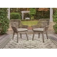 thumbnail image 6 of Signature Design by Ashley Beach Front Outdoor Arm Chair with Cushion (Set of 2), Beige, 6 of 8