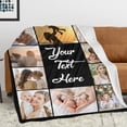 thumbnail image 3 of Custom Aunt Blanket, Gift for Aunt Mothers Day Customized Blankets with Photos, Birthday Gifts for Aunt, Best Aunt Ever Personalized Flannel Blanket with Photos Blankets, 3 of 5