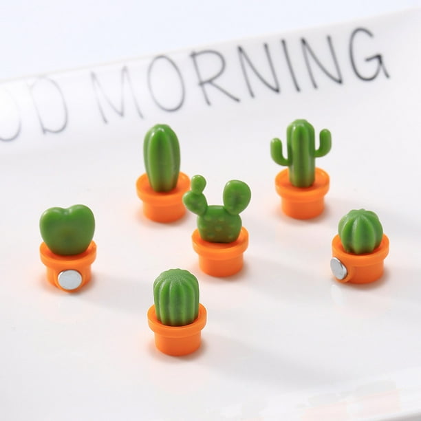 6 Pièces Cactus Magnet Aimant Frigo Puissant Aimant De Réfrigérateur  Creative Cartoon Cactus Magnet Frigo Décorations pour Réfrigérateur Ou  Tableau