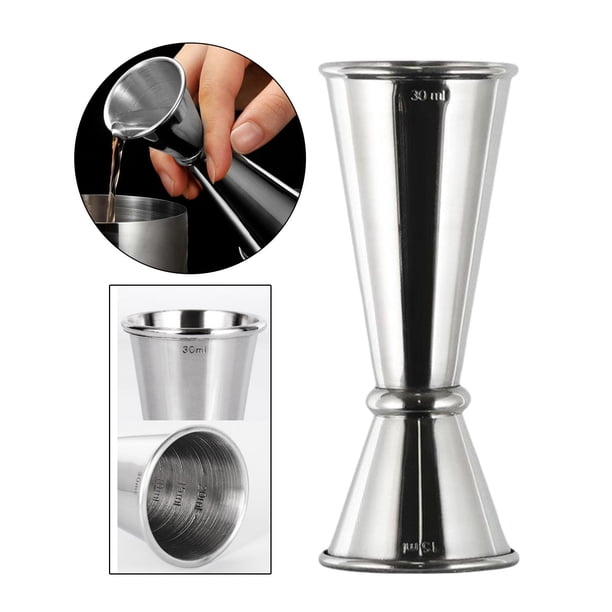cóctel de material acero inoxidable cóctel con Mezc de vertido Barware Mezc de bebidas de doble cabeza para Martini Pteado 15 30 perfecl batidor de coctéles