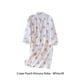 thumbnail image 5 of Albornoz de melocotón para mujer Qarigey Kimono largo de primavera y verano Pijama Blanco, 5 of 6