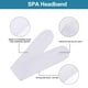 thumbnail image 4 of Diadema facial de 4 unidades, diadema de tela, toalla elástica para baño, maquillaje y deporte (blanco), 4 of 5