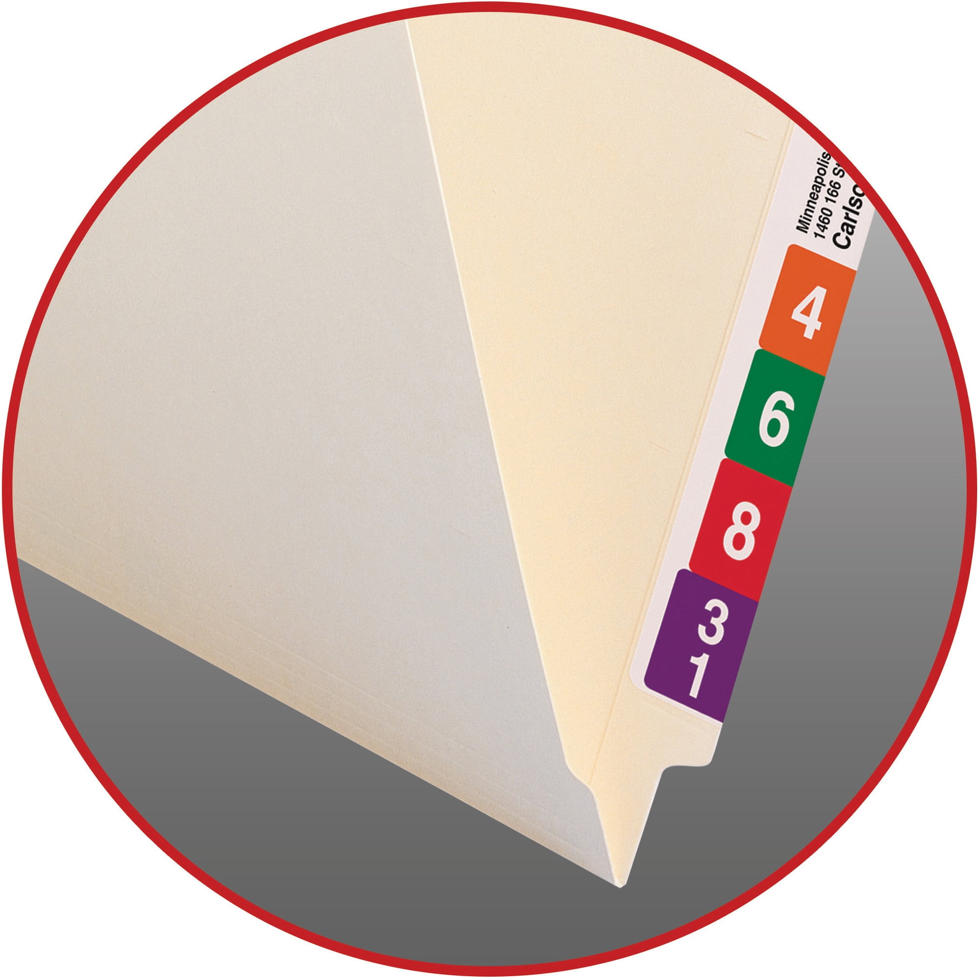 Smead® End-Tab Folders With 2 Fasteners, Straight Cut, Letter Size, Manila, Pack Of 50