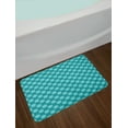 thumbnail image 2 of Flower Bath Mat, South Blossoming Nature Theme in Blue Shades Bohemian Motifs Design, Plush Bathroom Decor Mat with Non Slip Backing, 29.5" X 17.5", Pale Blue White Teal, by Ambesonne, 2 of 2