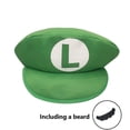 thumbnail image 1 of Super Marios Bros Sombrero De Dibujos Animados Luigi Bordado Anime Figura Periféricos Gorra De Béisbol Sombra Protección Solar Niños Cosplay, 1 of 4