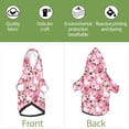 thumbnail image 6 of Fotbe Rose Rabbit Print Small Dog Sweater Hoodies Pet Grey Hooded Soft Fleece Sweatshirts with Pocket Fall Winter Puppy Cat Sweaters Warm Clothes-Medium, 6 of 7