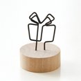 thumbnail image 1 of Note Clip Wooden Base Metal Bird House Star Car Flower Shape Message Holder for Business Card, 1 of 7