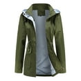 thumbnail image 4 of Vedolay Tops for Women Casual Women's Casual Lightweight Clothes Open Front Lapel Long Sleeve Office Jackets,Army Green XL, 4 of 5
