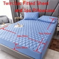thumbnail image 3 of 2/3pc Waterproof Fitted Sheet Set, Soft Deep Pocket Comfortable Bedding Set, For Bedroom Guest Room Hotel ( 1*Fitted Sheet + 1/2*pillowcase, Without Core), 3 of 5