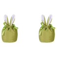 thumbnail image 4 of Injueey Bolsas de regalo de Pascua para dulces, lindas y exquisitas, fáciles de llevar, regalos pensativos, decoraciones de Pascua RBD- verde RBD-TR verde 9*13cm 2Conjunto, 4 of 6