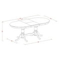 thumbnail image 6 of East West Furniture Dining Room Set Black & Cherry, PLDO9-BCH-W, 6 of 7