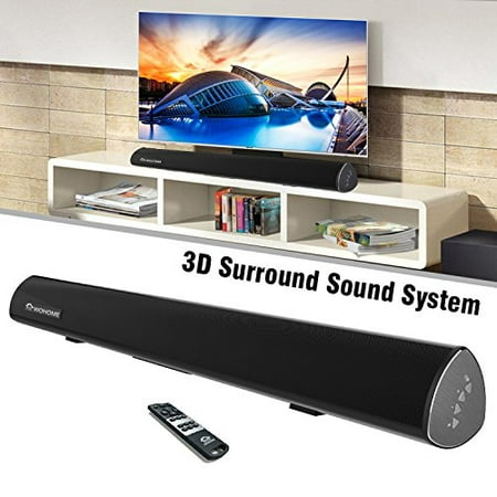 Wireless Audio Soundbar,38-Inch 80Watt Home Theater Soundbar/Music Speaker for Streaming TVs Phones Tablets PSP PCs by Wohome(2017