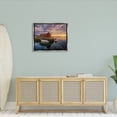 thumbnail image 2 of Stupell Docked Boats Marina Harbor Photography Landscape Photography Gray Floater Framed Art Print Wall Art, 2 of 6