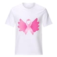 thumbnail image 6 of YABCSAZ Breast Cancer Shirts Tops for Women/Short Sleeve Shirts/Crewneck Shirt/Sweatshirt/Hoodie with Blessed Breast Cancer Pink Ribbon/Breast Cancer Awareness Breast Cancer Survivor Gifts for Women, 6 of 7