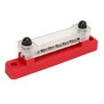 thumbnail image 4 of Power Distribution Block, Excellent Conductivity Organizing Wires 6 Terminal Bus Bar M6 Studs M4 Screws  For Car RV  Boat Black,Red, 4 of 8