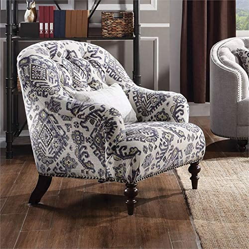 ACME Chaise Saira avec 1 Oreiller - 52062 - Tissu à Motif