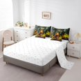 thumbnail image 3 of YST 3D Lizard Botanical Plants Comforter Set, Tropical Beach Theme, Queen Size (7 Count), 3 of 4