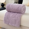 thumbnail image 4 of Thick Raschel Double Layer Blanket 100x70cm Soft Warm Throw Plush Fleece Cozy Lap Blanket for Couch Bed Travel Office Portable Lightweight Winter Bedding Easy Care Machine Washable, 4 of 5