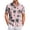 Red, variant on HAJWOH Hawaiian Shirt for Men Casual Button Down Short Sleeve Summer Beach Shirts Loose Fit Floral Print Tropical Tops