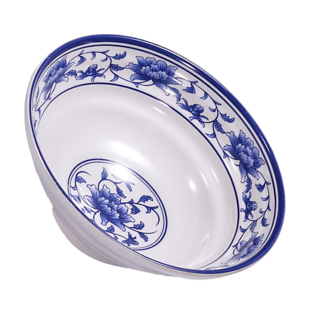 FUTUREORYY Large Noodle Bowl Blue and White mine 1Pc Chinese Style Tableware