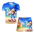 thumbnail image 5 of Conjunto de pijama de Sonic The Hedgehog para niños, traje de baño de anime para niños, ropa de dormir con estampado 3D de dibujos animados para el hogar, traje de playa de cosplay kawaii para niños, 5 of 5