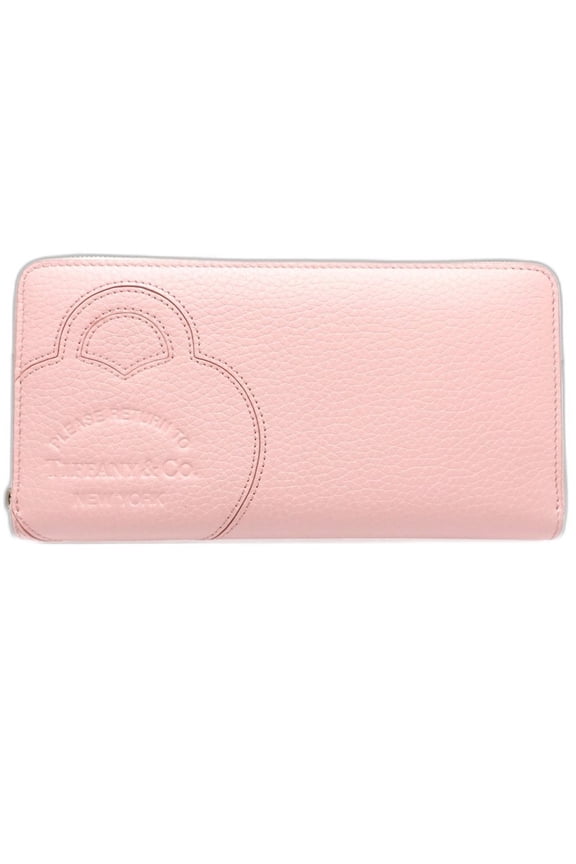 Pre-Owned TIFFANY & Co. Round Return to Tiffany Long Wallet, Leather, Pink, Women's,... (Good)