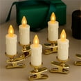 thumbnail image 2 of Flameless Candles LED -Shaped Festival Clip Candle Clip-On Flameless Candle Lights Clips On Candles For Christmas Trees, 2 of 8