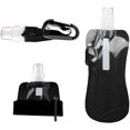 thumbnail image 3 of 6 bolsas de agua plegables para botellas deportivas, de plástico, con clip, reutilizables, 500 ml, 3 of 4
