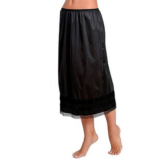 Baby Sweetie Women Lace Skirt, Solid Color Elasticated Waist Wrap Long Skirts Loose Vintage Summer Dress