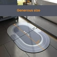 thumbnail image 6 of Super Absorbent Non-Slip mat, Quick Drying Bath mat and Dirt Resistant Bathroom Rug for Shower, Sink and Bathtub - 17" x 27" (Light Gray), 6 of 6