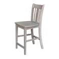 thumbnail image 5 of International Concepts San Remo 24" Counter Height Stool in Washed Gray Taupe, 5 of 9